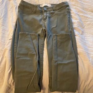 RSQ ARMY GREEN SKINNG JEANS